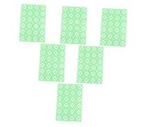 ANDRESLAD 6Pcs Non-slip Pet Cage Pads Hollow Design for Rabbit Foot Protection Quick Drain Pet Mat Accessories Suitable for Hamster Guinea Pig Cat Dog Random Green Color Random Color