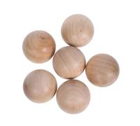 ANDRESLAD 6pcs Pine Wood Ball Stoppers Smooth Finish Glass Jar Bottle Cork Replacement Wooden Sphere Sealers for Wine Decanter Carafe Storage Containers