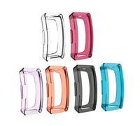 ANDRESLAD 6pcs Tpu Watch Protective Case for Inspire Inspire Hr Transparent Anti-fall Soft Shell Cover Lightweight Scratch-resistant Precise Cutouts Colors Each