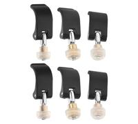 ANDRESLAD 6Pcs Trekking Pole External Lock Clips Set, Quick Flip Lock Replacement for Hiking and Walking Sticks, Compatible with 14Mm, 16Mm, 18Mm Poles, Sturdy Clamp Accessories for Outdoor