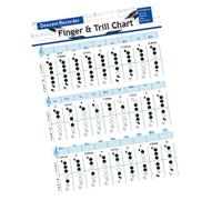 ANDRESLAD 8-hole Bass Recorder Chord Chart and Practice Guide for Beginner Students Vertical Flute Fingering Diagram Low Bass Recorder Notes for Music Learning