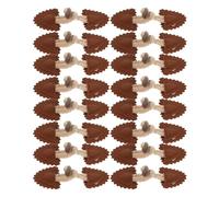 ANDRESLAD 8 Pairs Toggles for Clothing Horn Toggle Shape Buttons Sew on Closure Winter Coat Buttons Closure for Sweater Horn for Blazer Sewing Coffee