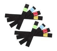 ANDRESLAD 8pcs Elastic Cymbal Mute Pads Set for 14-20 Inch Drum Practice, Noise Reduction Silencers with Hearing Protection Stripe, Drum Cymbal Dampener Accessories for Quiet Practice