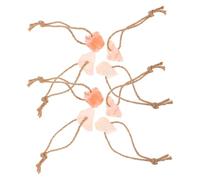 ANDRESLAD 8pcs Natural Pink Salt Blocks for Livestock with Hanging Rope Mineral-rich Lick Snacks for Alpaca Horse Cattle Deer Goat Sheep Each Supports Digestion and Coat Health