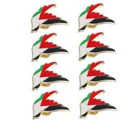 ANDRESLAD 8pcs Palestine Flag Brooch Pins Metal Zinc Alloy Lightweight Lapel Pins for Women Daily Wear and Special Occasions Clothing Bags Accessories