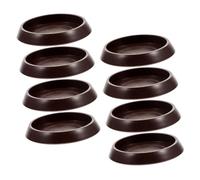 ANDRESLAD 8pcs Plastic Furniture Cups Multi-function Couch and Chair Wheel Stoppers Wear-resistant Pads for Home Living Bedroom Floor Protection