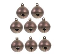 ANDRESLAD 8pcs Small Copper Dog Collar Bells Jingle Sound Decorative Bell Pendants for Pet Collars Vintage Craft for Dogs and Goats