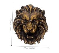 ANDRESLAD 8pcs Vintage Lion Head Drawer Pulls Zinc Alloy Unique Metal Animal Handles for Wardrobe Cabinet Dresser Desk Retro Style Furniture Hardware Knobs