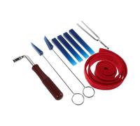 ANDRESLAD 9pcs Piano Tuning Tools Set Professional Acoustic Piano Tuner Tools Repair Kit Tuning Rod and Lever for Beginner and Technician Use