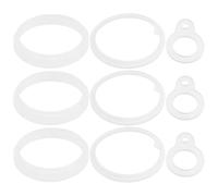 ANDRESLAD 9Pcs Silicone Water Bottle Gasket Replacement Compatible with Thermoflask 40Oz Insulated Bottle Lid Sealing Rings O-Ring Set for Flask Flip Spout
