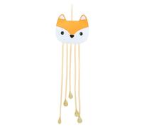 ANDRESLAD Animal Motif Hairpin Hanger Wall-mounted Clip Organizer Boys and Girls Room Decorative Bow Holder Hair Clip Storage System Unique Fox Design Wall Decor
