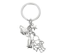 ANDRESLAD Astronaut Planet Series Alloy Keychain Pendant Space Rocket Hanging Key Ring Boys and Girls Backpack Charm Diy Jewelry Accessory