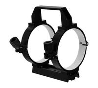 ANDRESLAD Astronomical Telescope Clamp Ring Metal Tube Clamp Optical Telescope Tube Mount for Stargazing and Science Exploration, Black