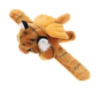 ANDRESLAD Authentic Tiger Plush Slap Bracelet Soft PP Cotton Animal Pattern Band Jungle Theme Birthday Party Favor Comfortable Wrist Ornament