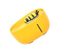 ANDRESLAD Automatic Cycle Pet Water Dispenser with Stable Flat Base Compact Water Bowl for Cats Dogs and Puppies Honey Bee Design for Home and Outdoor Use
