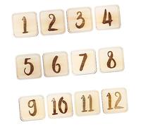 ANDRESLAD Baby Monthly Milestone Cards Wooden Birthday Photo Accessory Newborn Photography Props Set