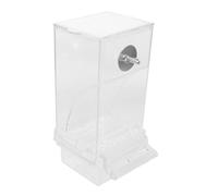 ANDRESLAD Bird Feeder with Hull Separation Anti-Spill Function, 1pcs Parrot Food Dispenser for Cage, Suitable for Pigeons and Small Birds, Hanging Seed Container for Indoor Birdcage