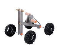 ANDRESLAD Bird Training Bike for Parrots and Budgies, Small Four-wheel Convertible to Three-wheel Educational Foot, Suitable for Cockatoos and Conures