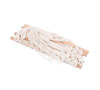 ANDRESLAD Boho Decorative Hair Bow Hanger Macrame Cord Wall Hanging Rack Braided Cotton Rope Storage Rack for Hair Clips