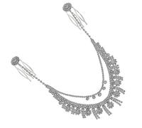 ANDRESLAD Boho Hair Accessories Tassel Front-let Vintage Head Wear Alloy Headdress Graceful Headdress for Women Wedding Accessory