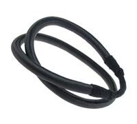 ANDRESLAD Braided PU Headband for Men Arab Style Soft Colorfast Head Scarf Rope Unique Middle East Cosplay Accessory Classic Black Suitable for Adult Men Party and Costume Use