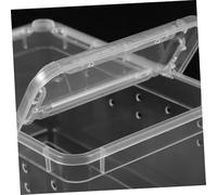 ANDRESLAD Breathable Reptile Feeding Box Small Acrylic Enclosure for Spiders Geckos Frogs Snails Hermit Crabs Corn Snakes with Viewable Design for Easy Observation and Cleaning