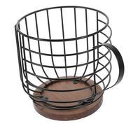 ANDRESLAD Capacity Iron Coffee Pod Organizer Basket Multipurpose Wire Storage Holder for Kitchen Home Cafe Open Design Coffee Capsule Countertop Organizer