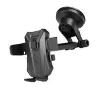 ANDRESLAD Car Phone Holder Mount with Strong Suction Cup Adjustable Air Vent and Dashboard Cradle for Smartphones Navigation and Calling Compatible with Various Phone Black