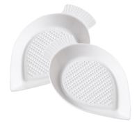 ANDRESLAD Ceramic Garlic Ginger Grinding Plate Multifunctional Kitchen Tool for Vegetables Food and Seasoning Easy to Clean Dishwasher Safe Household Utensil