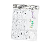 ANDRESLAD Clarinet Chord Chart Music Poster Beginner Fingering Practice Guide Useful Clarinet Note Reference Suitable for Students and Learners