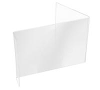 ANDRESLAD Clear Acrylic Cell Phone Stand with Widened Base Increased Height for Stable Desk Phone Holder Transparent Portable Smartphone Holder for Office Home Restaurant and Hotel Use