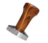 ANDRESLAD Coffee Tamper 51Mm Wooden Handle Flat Espresso Presser Coffee Bean Pressing Tool for Home and Cafe Use