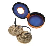 ANDRESLAD Copper Cymbal Bell Meditation Chime Storage Box Compact for Yoga and Spiritual Practice