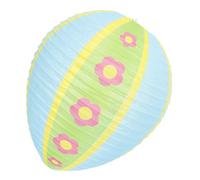 ANDRESLAD Creative Easter Egg-shaped Paper Lantern Decorative Pendant for Shop and Mall Scene Layout Paper Material Bright Color Hanging Ornament for Window Wall Courtyard Decor