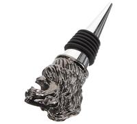 ANDRESLAD Creative Lion Head Wine Bottle Stopper Vintage Animal Shape Pourer Spout Vacuum Seal for Wine Lovers Wedding Favors and Beverage Preservation
