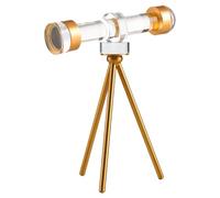 ANDRESLAD Crystal Telescope Sculpture for Beginners Modern Desktop Ornament for Living and Office Decor Astronomy-inspired Art for Family and Study Stylish Tabletop Science