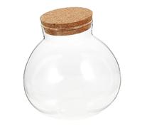 ANDRESLAD Decorative Glass Landscape Bottle Spherical Micro-landscape Terrarium with Cork Seal Transparent Ecological Canister for Home Bedroom Bathroom Decor and Party Accent