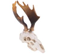 ANDRESLAD Deer Skull Decoration Reptile Hide Resin Cave Pet Scorpion Lizard Tortoise Hiding Place