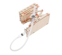 ANDRESLAD DIY Hydraulic Lift Platform Kit for Adjustable Wooden Lab Jack Machine Model for Scientific Experiments Educational Stem for Creative Exploration and Learning