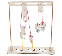 ANDRESLAD DIY Pulley Model Kit Physics Teaching Tool with Pulley Blocks and Bracket Set for Classroom Science Education Mechanics Experiment Kit for Student Creativity and Learning