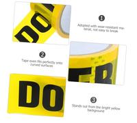 ANDRESLAD Do Not Enter Safety Tape Yellow with Black Text Industrial Strength Adhesive Warning Barrier Tape for Walls Floors Equipment Weather Resistant Safety Stripes for Construction Sites