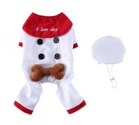 ANDRESLAD Dog Costume Lightweight Polyester Halloween Pet Outfit White Creative Clothing for Christmas Party to Attract Attention