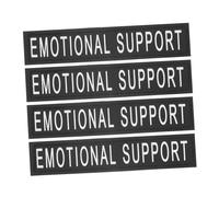 ANDRESLAD Dog Service Vest Patches Support Animal Vest Patch Comfortable Sturdy PU Leather 9X2.5Cm Reflective Design for Night Walking Outdoor Activities Suitable for Pets and Dogs