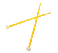 ANDRESLAD Double-ended Nylon and Felt Drumsticks Percussion Mallets for Drum Kits, Yellow Color, Musical Instrument Accessory Suitable for Students and Stage Performance