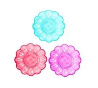 ANDRESLAD Easter Egg Tray Set 3pcs Egg Holder Smooth Surface Large Capacity Storage Plastic Holders Easter Plates for s Random Color