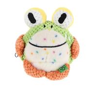 ANDRESLAD Electric Jumping Frog Dog - Interactive Chewing Mental Stimulation for Puppies, USB Rechargeable Small Electronic Pet Ball for Boredom Relief