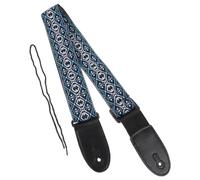 ANDRESLAD Ethnic Style Ukulele Strap with Leather Neck Hanging Belt Replacement Guitar Sling for Adults Easy Install Shoulder Strap Compatible with Various Ukulele Models