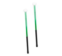 ANDRESLAD Felt-tip Alloy Drumsticks Marching Percussion Sticks for Band Practice and Performances Green