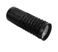 ANDRESLAD Flexible 2m Aluminum Dryer Vent Hose 100mm Diameter Thickened Black Pvc Coated Duct for Standard Tumble Dryer Exhaust Compatible Clothes Replacement Vent