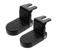 ANDRESLAD Folding Bike Pedals Non-slip Rear Foot Pegs with Large Wheel Stable Ride Compatibility for Mountain Bikes Electric Scooters